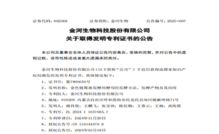 jxf吉祥坊关于获得发现专利证书的布告